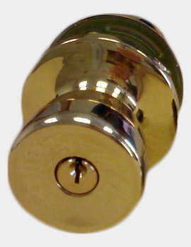 mobile home entry lock brass