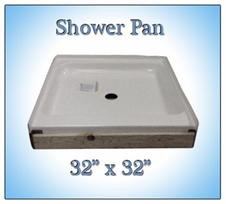 Shower Pan and Rivets plus Freight to SC