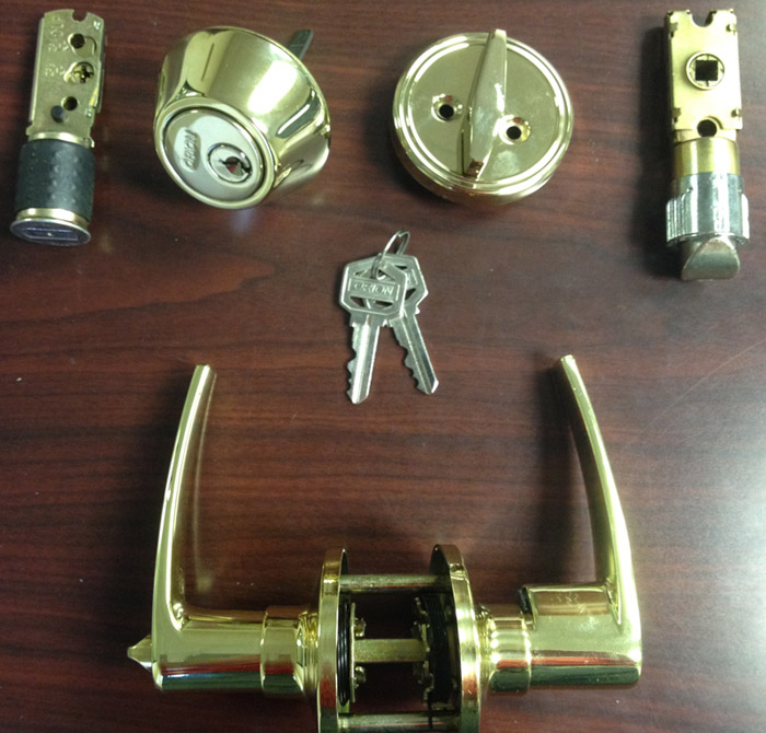 brass lever lock