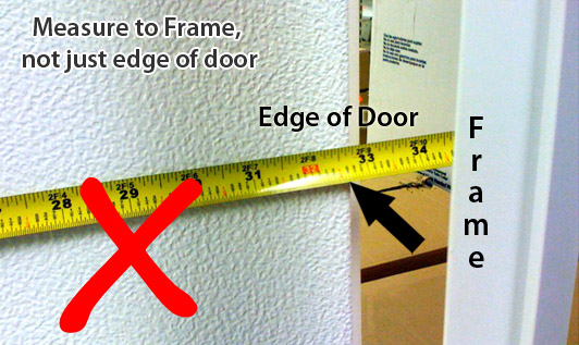 measure manufactured home door