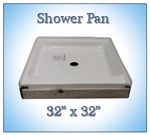 Shower Pan and Rivets plus freight to SC