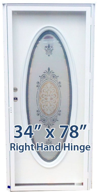34x78 Full Oval Door RH for Mobile Home Manufactured Housing