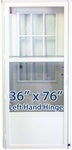 36x76 Cottage Door LH for Mobile Home Manufactured Housing