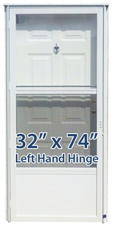 32x74 Steel Solid Door with Peephole LH for Mobile Home Manufactured Housing