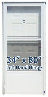 34x80 Steel Solid Door with Peephole LH for Mobile Home Manufactured Housing