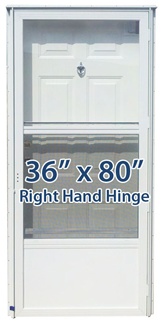 36x80 Steel Solid Door with Peephole RH for Mobile Home Manufactured Housing