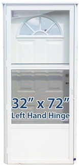32x72 Steel Door Fan Window LH for Mobile Home Manufactured Housing