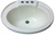 17" x 20" Oval Bone Plastic Sink for Mobile Home Manufactured Housing
