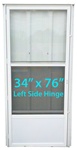 Standard Storm Door 34x76 LH